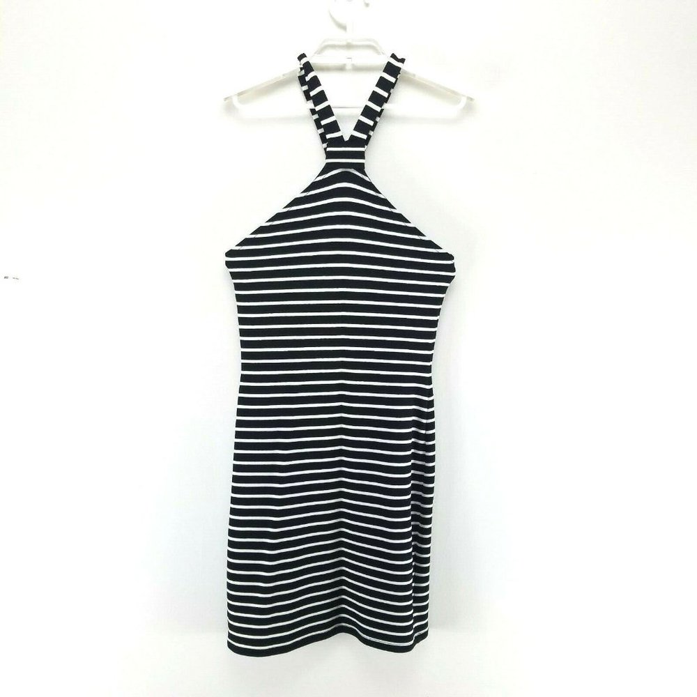 TopShop Sleeveless Dress Bodycon Stretch Striped